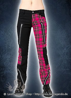 Pink black pants fashion